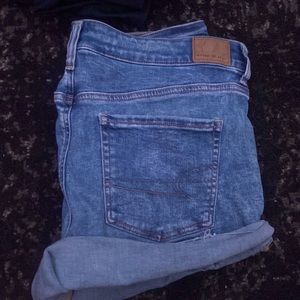 American eagle ripped jean shorts